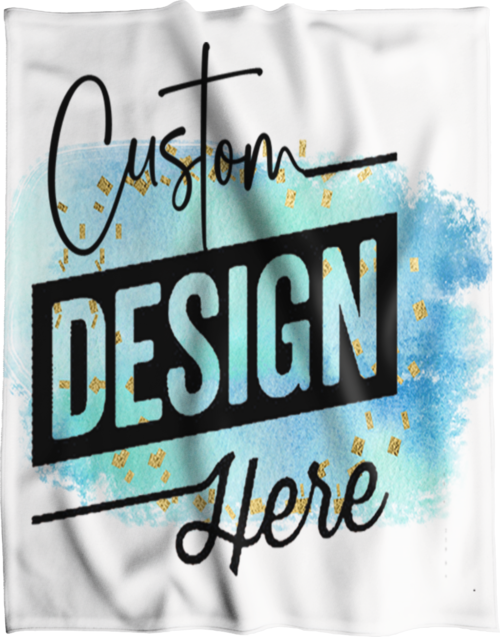 Blanket Mockup custom design