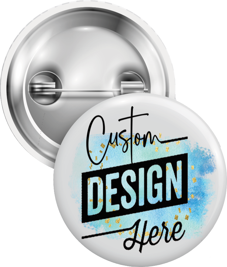 25mm Button Badge Mockup custom design